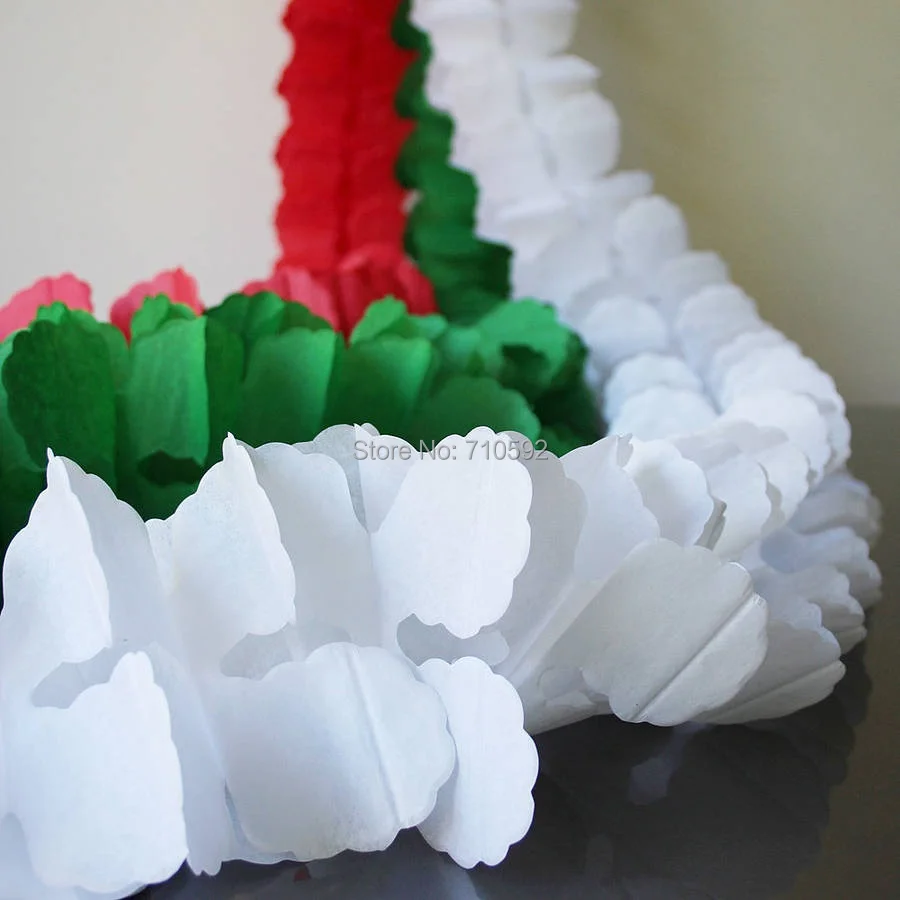 long four leaf clover tissue paper garland wedding backdrop paper flower garland backdrop
