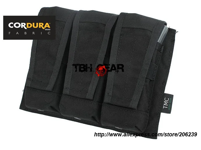 TMC Molle AVS Mag Pouch Cordura Triple Mag Pouch BK OD FG KK Free shipping SKU12050222