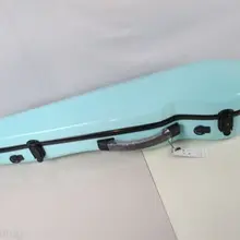 Отличный голубой чехол для скрипки из стекловолокна, 2 держателя для лука