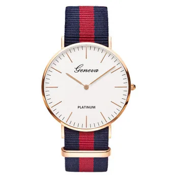 Brand Quartz Watch Women Men Classic Nylon Strap Dress Wrist Watch Fashion Casual Unisex Watches Relojes Hombre Clock Men simple design unisex wrist watches geneva business men watch casual women quartz watch round dial clock leather watch relojes