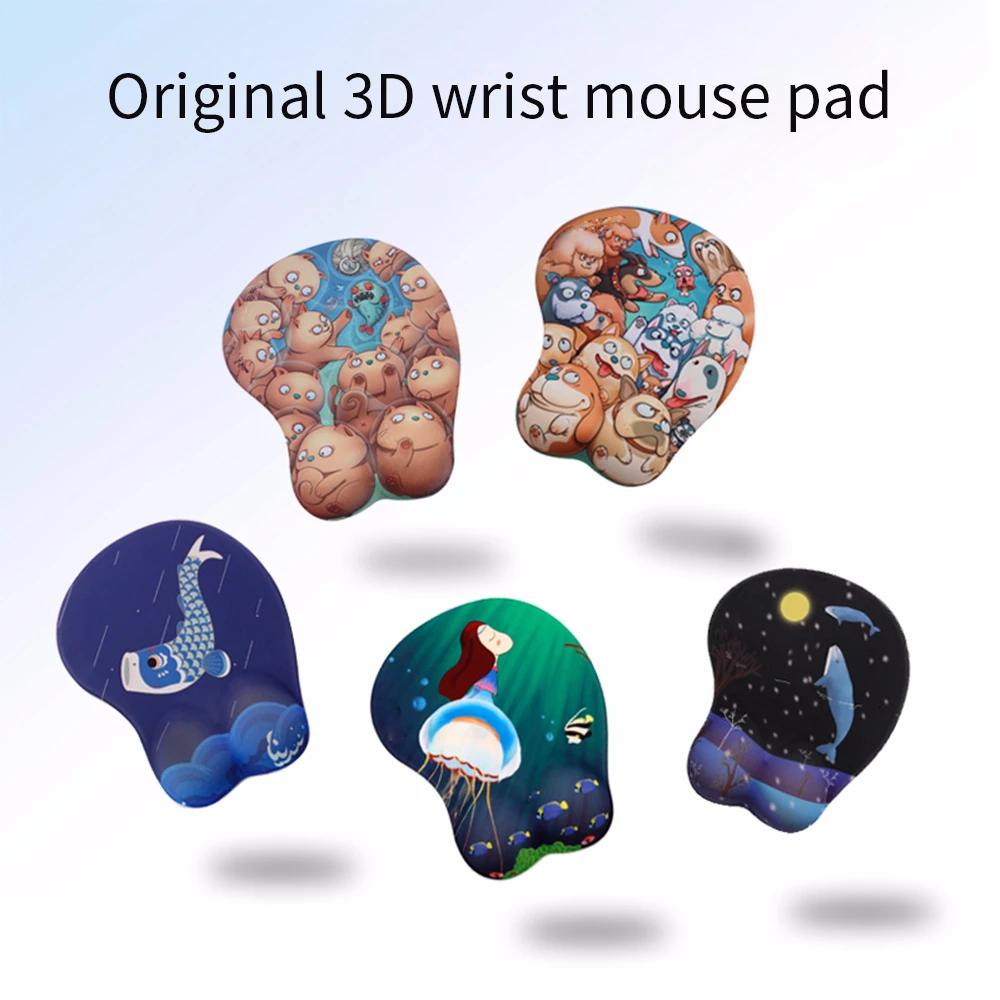 3D small gaming mouse pad cute cartoon wrist sexy mouse pads silica gel