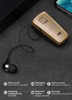 

F986 NEW Bluetooth Earphone In-Ear Handsfree with Microphone Headset Mini Wireless Earphones Vibration to Remind