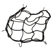 Venda quente Da Motocicleta Embalagem Transportadora Web Bungee Cargo Hold Baixo Net 30×30 cm Preto