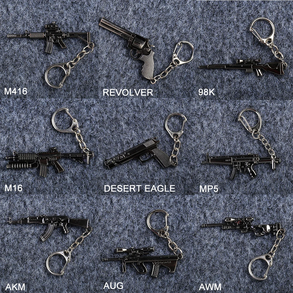 PUBG горячий онлайн игры Cross Fire AK47 модель оружия брелки для ключей оптовая продажа
