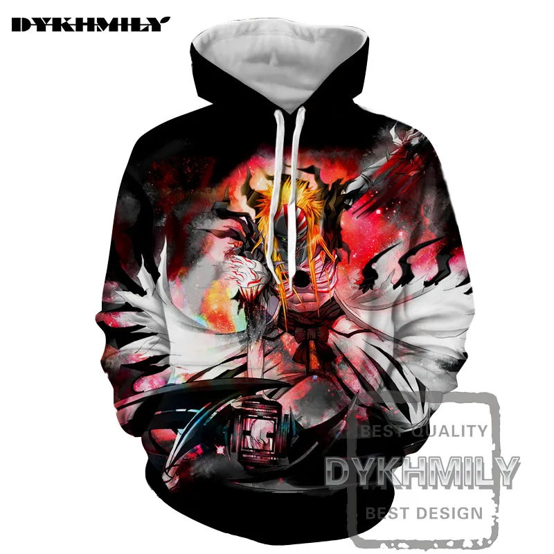 Dykhmily Spring Autumn Hot Sell 3d Print Hoodie Sweatshirt Bleach Anime