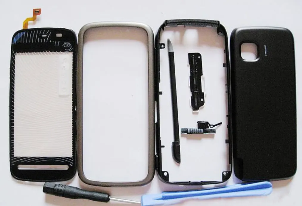 Black For Nokia 5230 5233 Housing Cover Case Keypad Button