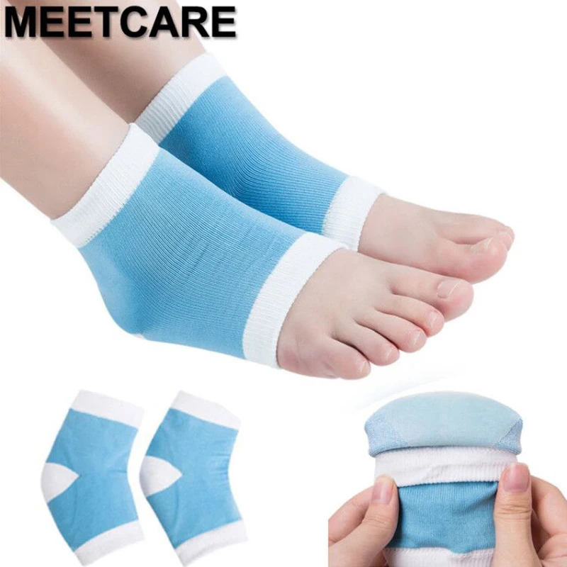 Moisturize Soft Anti Crack Gel Socks Foot Care Heel Whitening