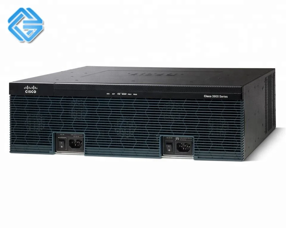 Новый CISCO3945/K9 сетевой маршрутизатор 3 Бортовой GE 4ehwic слотов для карт 4 DSP 1 ISM слот