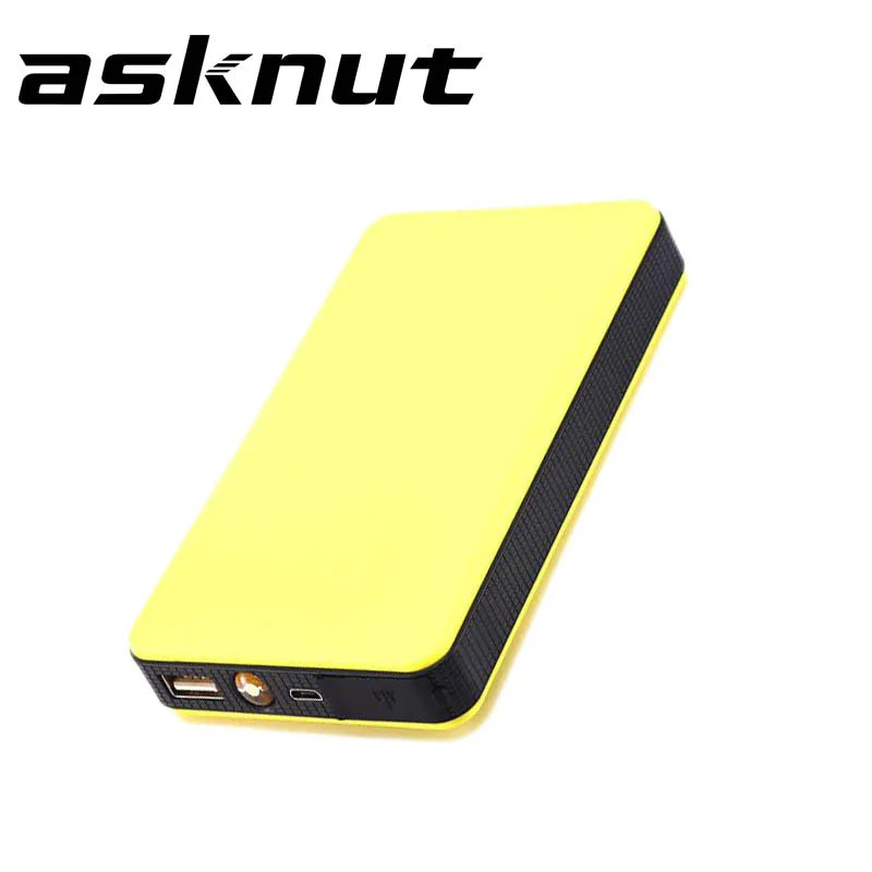 Asknut car jump starter 12000mAh portable power bank battery 12v Multi-Function Emergency LED | Электроника