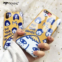 Tronsnic Yelow Phone Case For iPhone 7 7 Plus Girl Cute Soft Case For iphone 8 8 Plus TPU Back Cover Capa Korean Fashion Bag Hot