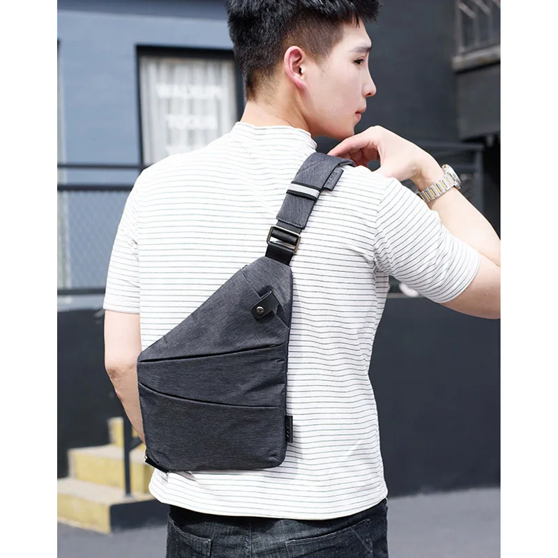 

man women chest Bag New Anti Theft Shoulder Bag Waterproof Nylon chest pack Compact Crossbody Bags Male Messenger pack c89