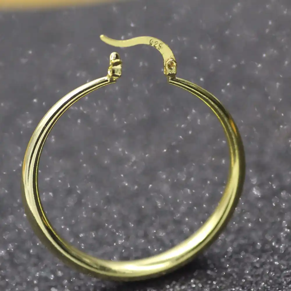 Ювелирные изделия розовое золото 18 карат ювелирные изделия торговля Продажа серьги круговой Гладкий женский 18 k серьги уникальные ювелирные изделия