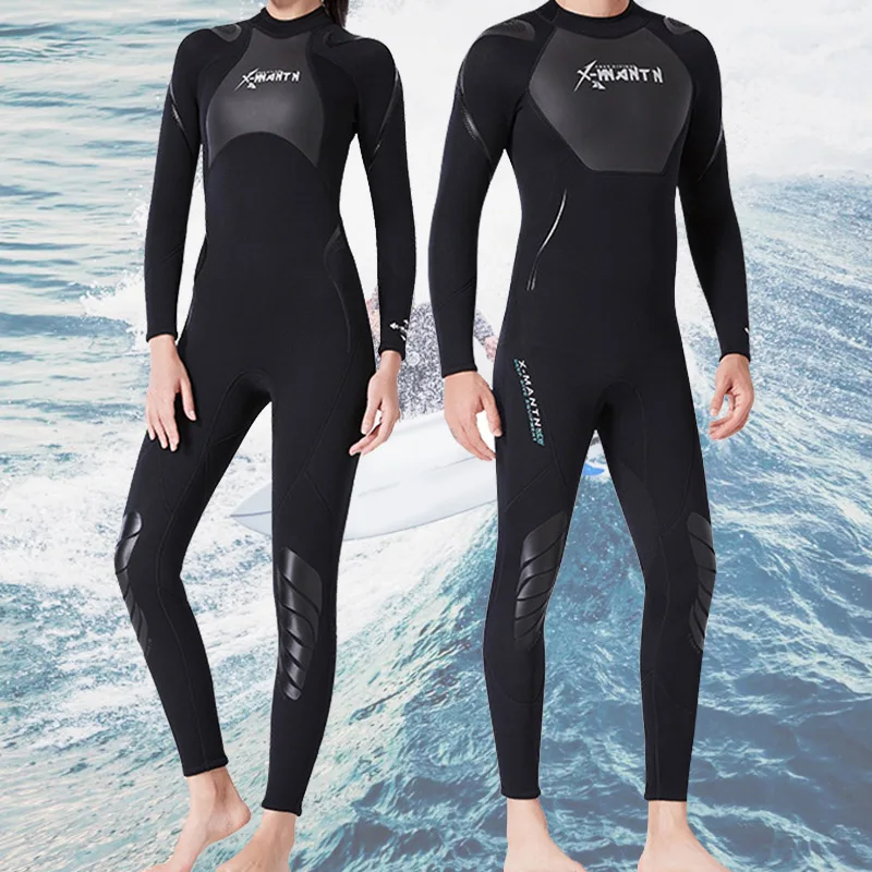 

Swimsuit Life Jackets Snorkeling Suit Wetsuit 2019 3.0mm SCR Neoprene Outdoor Outdoor Prop Black for DIVESIAL Costume