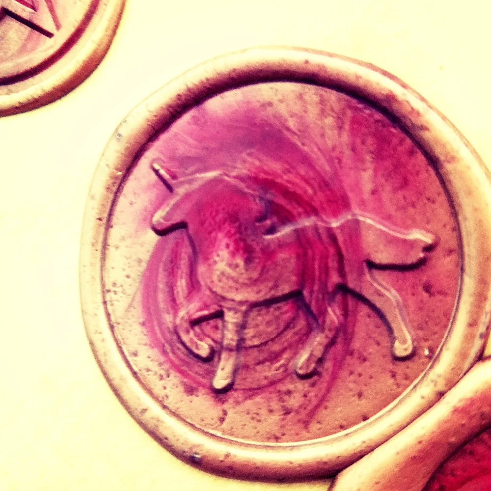 Unicorn Wax Seal Stamp,creative Mythical Creature Unicorn logo, wedding