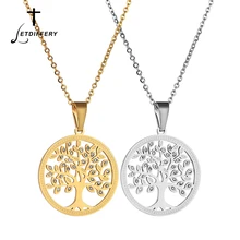 Letdiffery Tree of Life ожерелья с подвесками стразы на цепочке Длинные ожерелья для женщин Рождественский подарок Прямая поставка