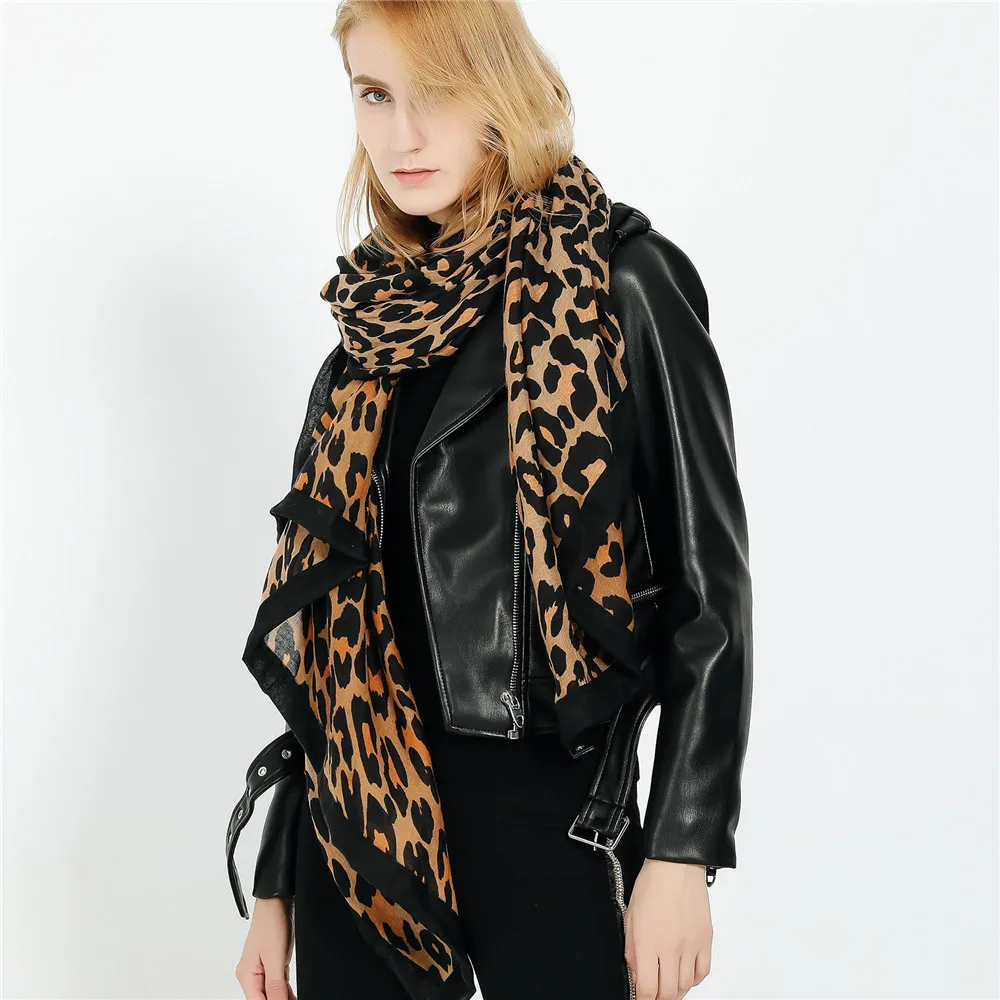 Новый Дизайн Leopard Dot кисточкой хлопковая шаль шарф печати высокое качество шейный