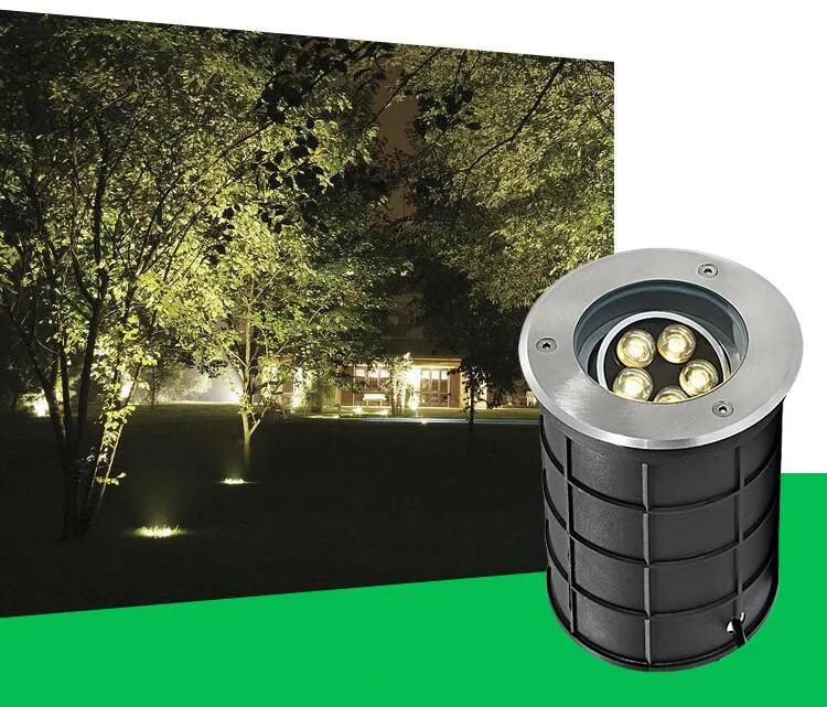 Pode Ser Escurecido Buriend Inground Holofotes 110 v 220 Dc12v Caminho Estrada Jardim Quintal Paisagem Luz Subterrânea 5x2 w 10 Led 7 Frete Grátis 5x2 W 10 W LED