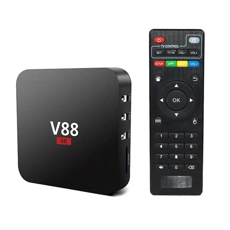  V88 4K BOX Android 7.1 Hot Smart RK3229 Quad Core HD WiFi Media Player CHW
