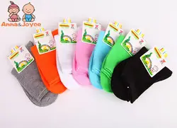 Новый Карамельный Цвет хлопковые носки для девочек с носки для мальчиков От 1 до 9 лет 10 пар/лот Бесплатная доставка Atws0033