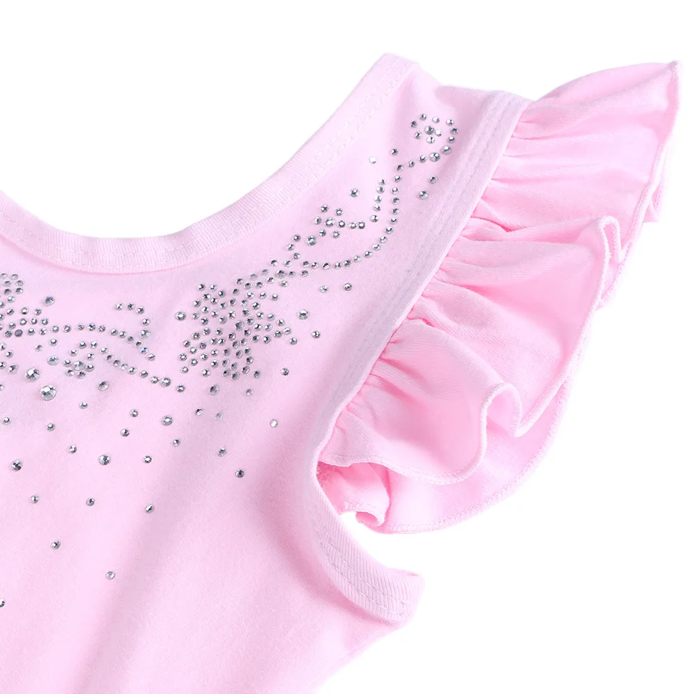 Балетное трико с цветочными лепестками для девочек; танцевальный костюм для малышей; костюмы для девочек; гимнастические купальники; комбинезон с юбкой-пачкой