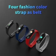 Модный браслет сердечного ритма smartband водонепроницаемый смарт-Браслет фитнес-трекер вызов re mi nd ips цветной экран pk m4 mi band 4