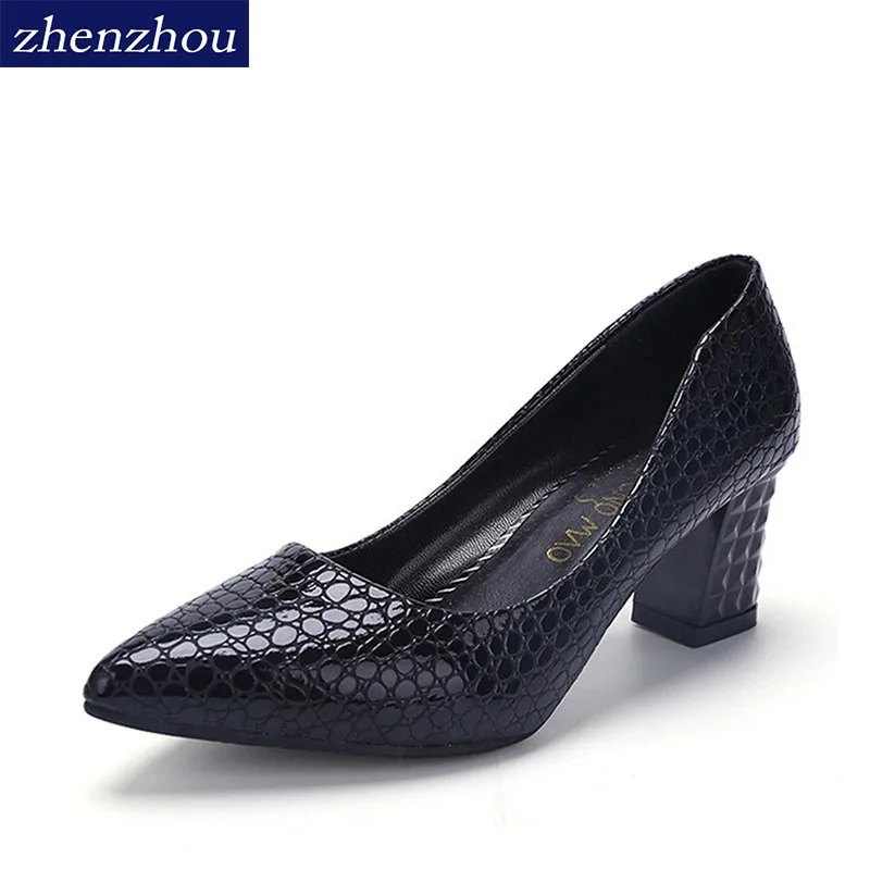 

zhen zhou 2017 spring and autumn women's new fashion trend leadership cusp High heel shoes The shallow mouth Professional shoes