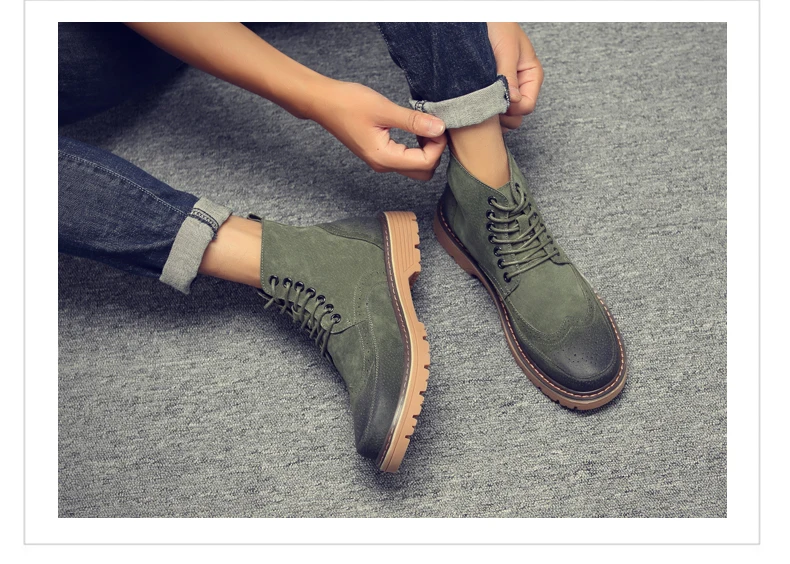 Winter Shoes Mens Desert Boots' Work&Safety Winter Casual Snow Boots Men Round Toe Ankle Winter Boots Men Black Military Boot Tactical (10)