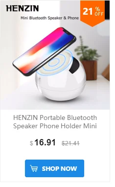 HENZIN Bluetooth стерео Динамик СПЦ Металл Мини 3D Портативная колонка Беспроводной для iPhone Xiaomi звуковой ящик с микрофоном BT 4,2 колонка