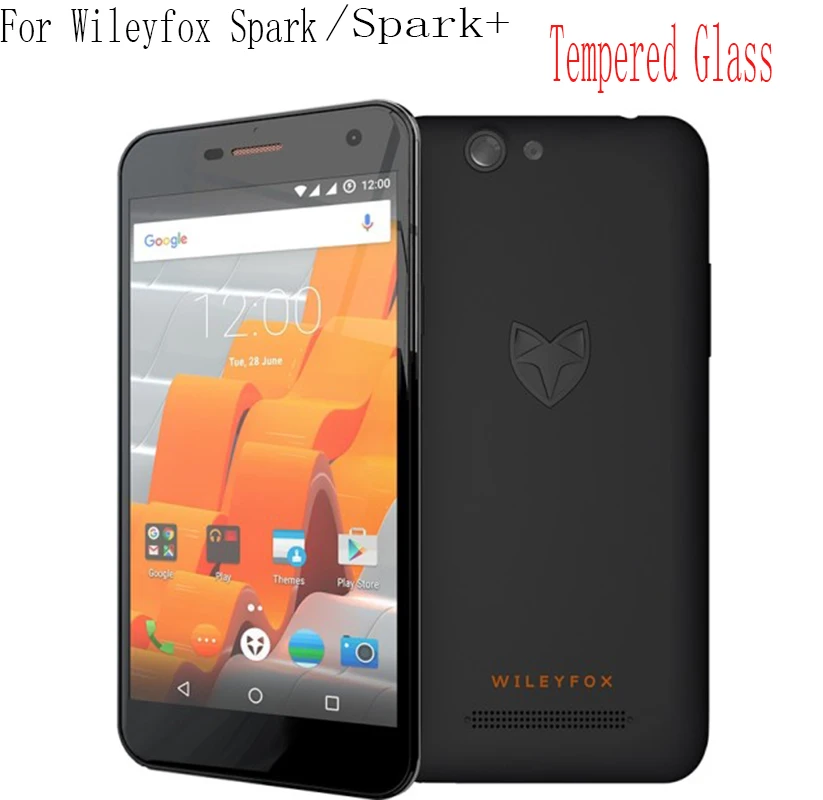 

2PCS Screen Protector phone For Wileyfox Spark Spark+ plus phone Tempered Glass SmartPhone Front Film Protective Screen Cover