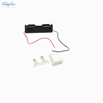 

50Pcs 1x18650 Battery Case Holder Socket Wire Junction Box With 15cm Wires, XH 2.54 Header and Crimps