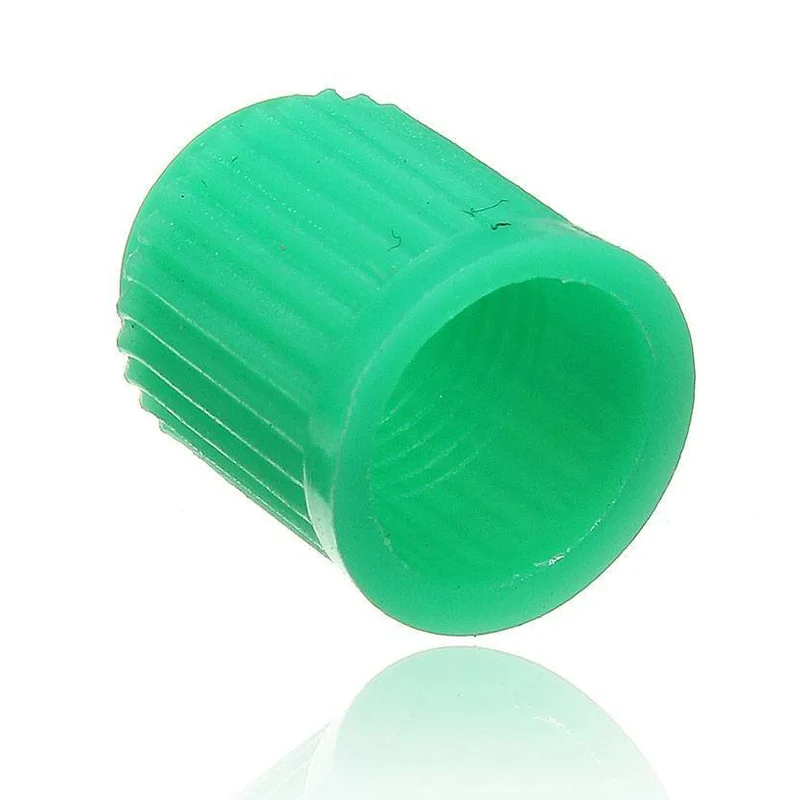 100 шт пластиковые колпачки клапана для шин колпачок клапана Крышка для автомобиля мотоцикла зеленый
