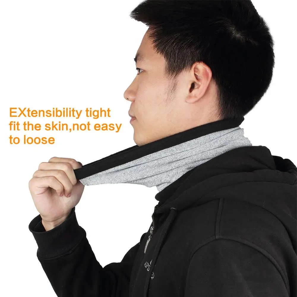 Balaclava Multi-Functional Hood Face Neck Cover Scarf Protector Warmer For Men And Women Outdoor Sports Skiing Hiking Running Cycling Gray (6)