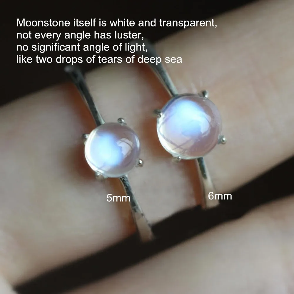 moonstone ring for women slim gemstone