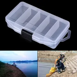 Шт. 1 шт. коробка для приманки рыболовные Крючки рыболовные инструменты прозрачный пластиковый ящик для хранения снасти приманка Контейнер