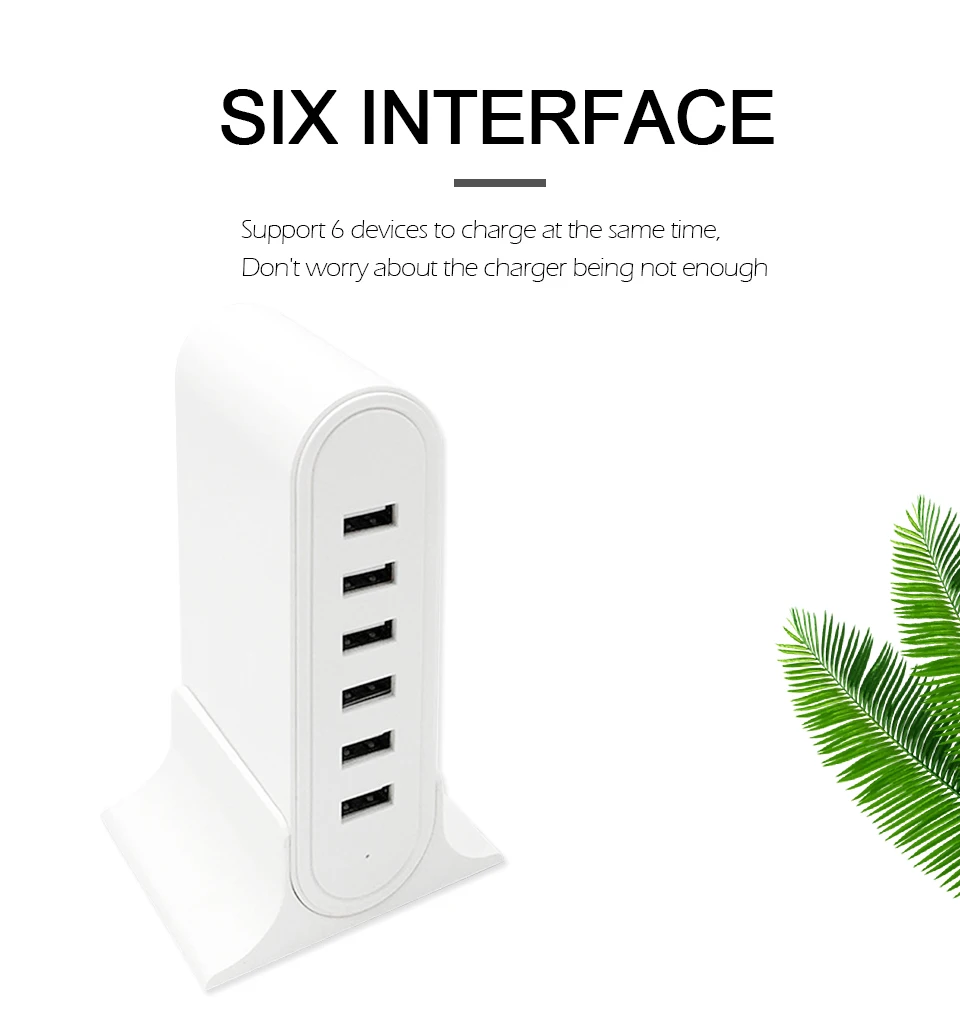 6USB Mobile Phone Charger 5V2A Output EU UK US AU Travel Universal Conversion Plug Socket Multi-port Charging For Electronic (4)