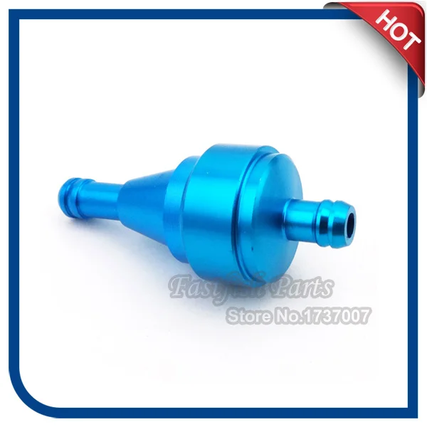 Blue Aluminum Fuel Filter Gas Mini Pocket Dirt Bike For Motorcycle Pit Dirt Bike ATV Quad Gas Push Bicycle