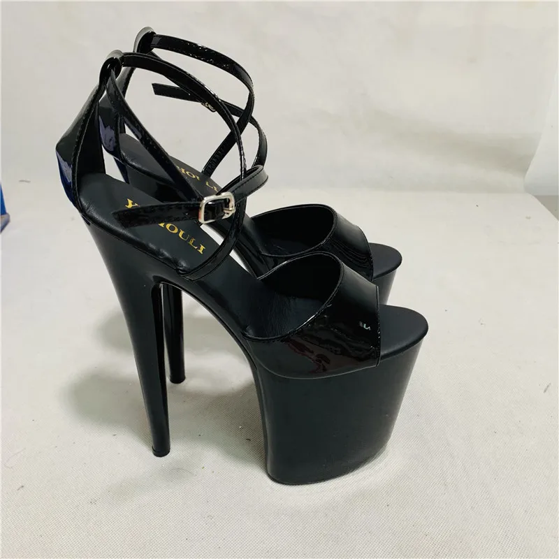 20cm high heels with sandals, new trend women's shoes, model runway Dance Shoes