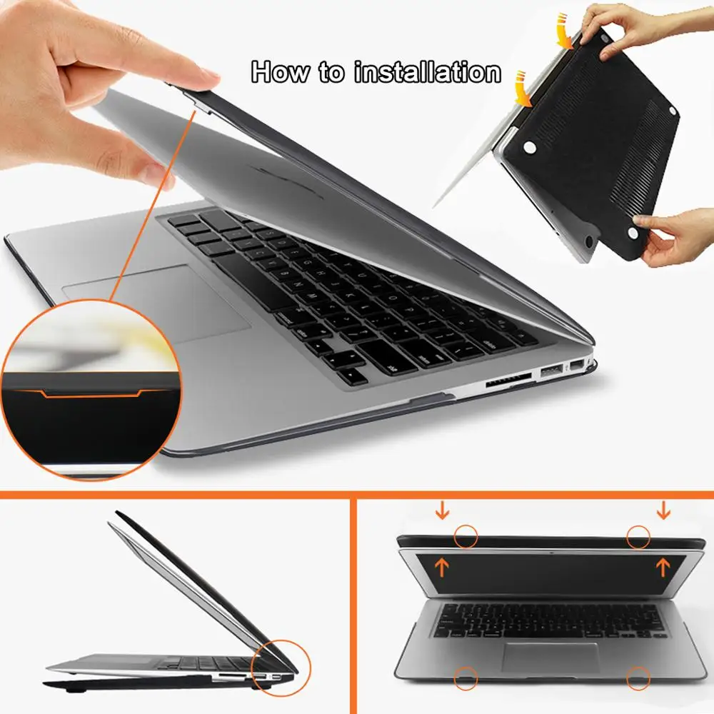 Матовый Жесткий чехол KK & LL для ноутбука Apple MacBook Air Pro Retina 11 12 13 15 и New / дюймов с