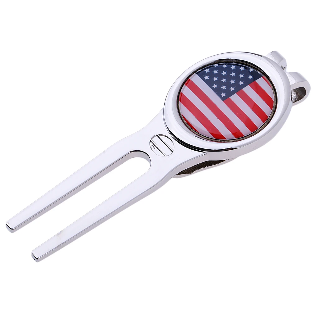 Switchblade Golf Pitch Repair Divot Tool Groove Cleaner and Ball Marker for Golfer Training Aids Golf Course Golf Club