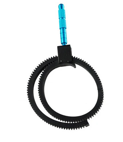2015 New Rubber Follow Focus Gear Ring Belt Con Impugnatura In Lega Di Alluminio Per Accessori Per Fotocamere Per Videocamere Dslr