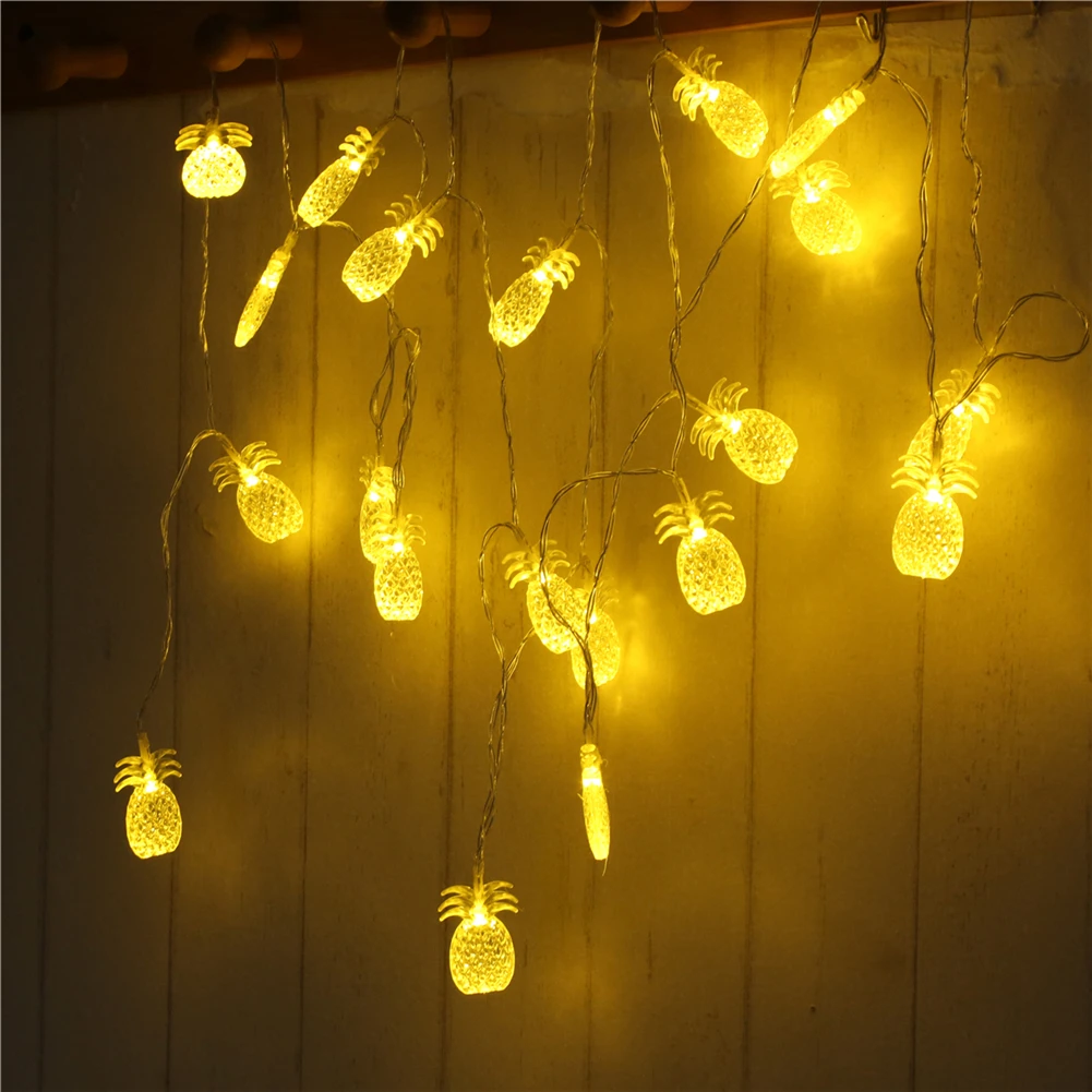 

Fairy Lightsfairy lightsPineapple String Light 1.5M-10M,10L/20L/40L/96L, 3AA/31V US/EU Room Weding Party Wall Window Home Decoration Children Night Lamp