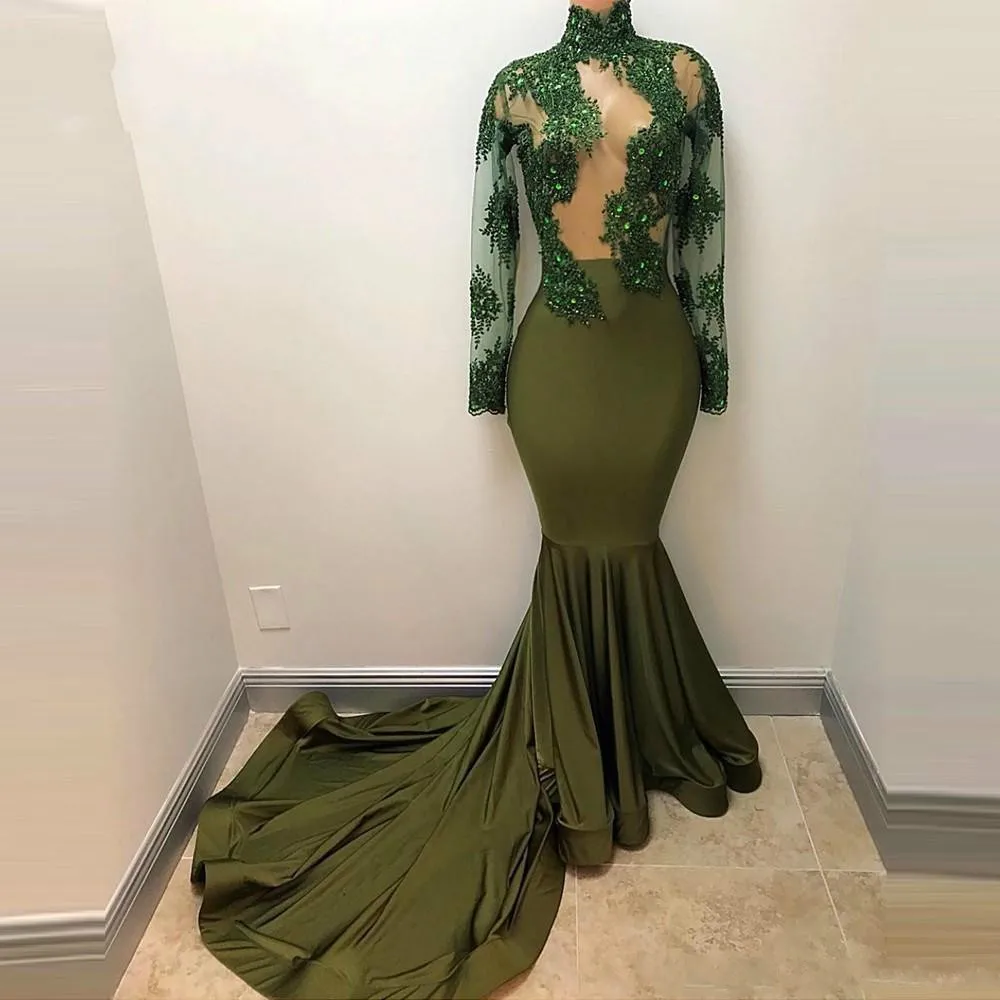 olive evening gown