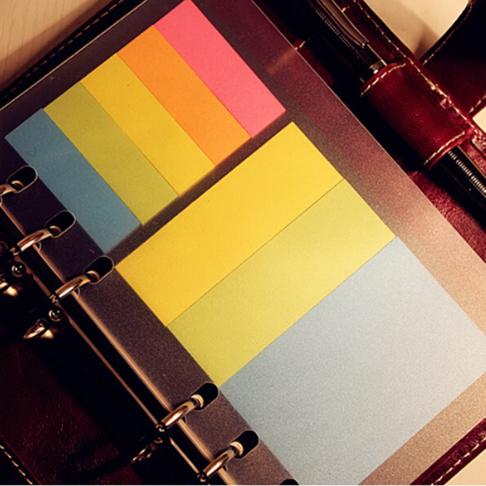 Loose Leaf Spiral Notebook Organizer Bookmark Ruler storage card bag Ruler A5/A6/A7 PVC Frosted