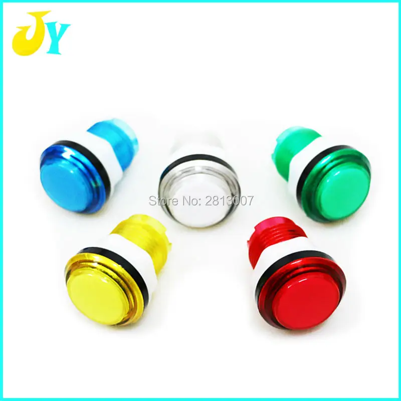 

100 шт. 32 мм 12 В аркада со светодиодной подсветкой кнопка запуска кнопка переключения с микропереключателем для аркадного шкафа