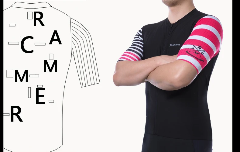 Racmmer мужские велосипедные Джерси PRO AERO с коротким рукавом Maillot Ciclismo Hombre Mtb велосипед Джерси рубашка черный Джерси