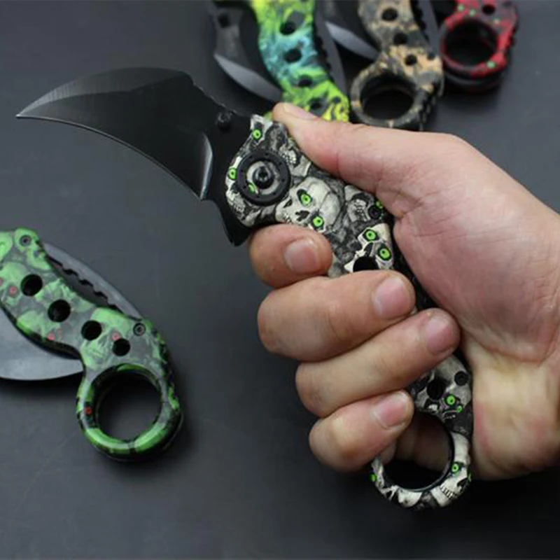 Новый 5 видов цветов складной нож karambit с фиксированным лезвием походные ножи для