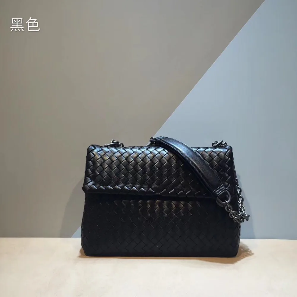 Internal and external dermis 2018 New pattern The single shoulder bag High-quality Woven bag Sheepskin Women’s Genuine leather