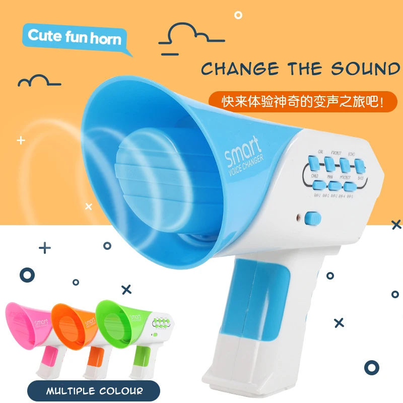 

ZSIIBO Novelty Toys Loudspeaker Multi Voice Changer Creative Funny Voice-changing Toys 7 Different Voice Modifiers For Kids Gift