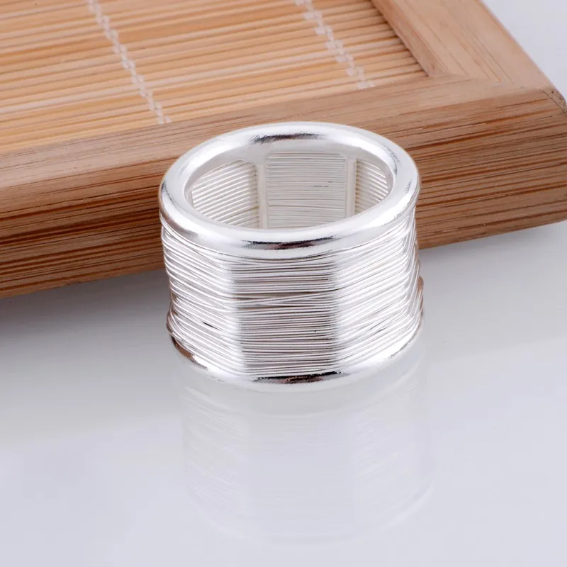 circular shiny Wholesale silver plated ring 925 Fashion jewelry Silver Ring 925sterling-silver TAJVCCJZ