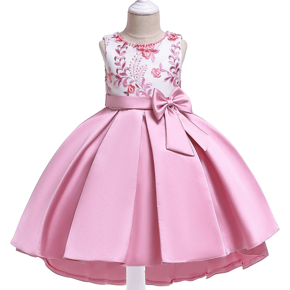 

Kids Dresses For Girls Sleeveless Printing Pattern Princess Dress Flower Girl Wedding Dress Children Birthday Dress Girl Clothes